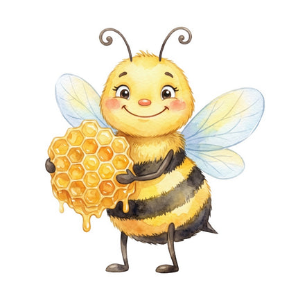bee fabric panel