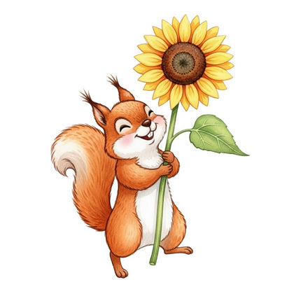 squirrel fabric panel
