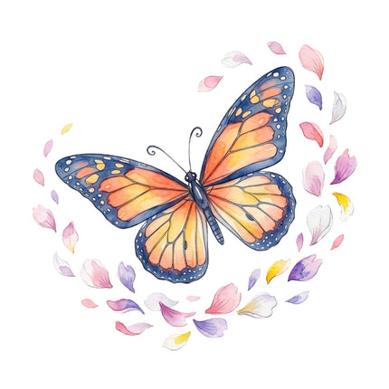 butterfly fabric panel