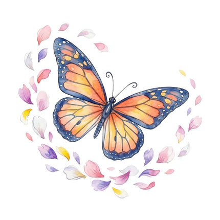 butterfly fabric panel