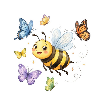 bee fabric panel