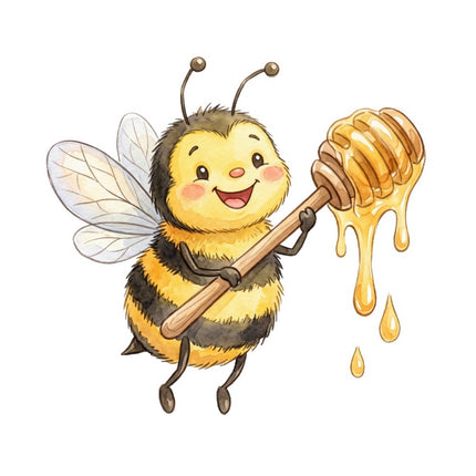 bee fabric panel