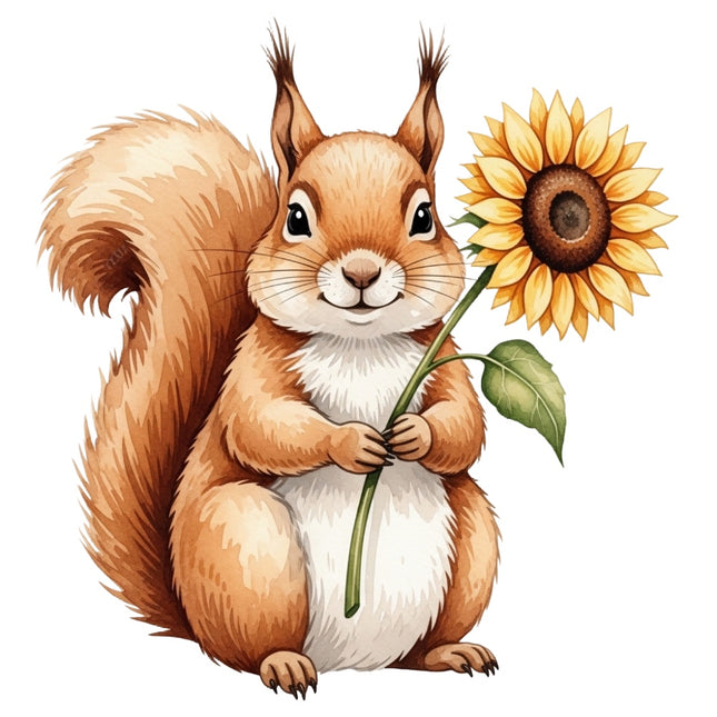 squirrel fabric panel