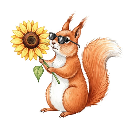 squirrel fabric panel