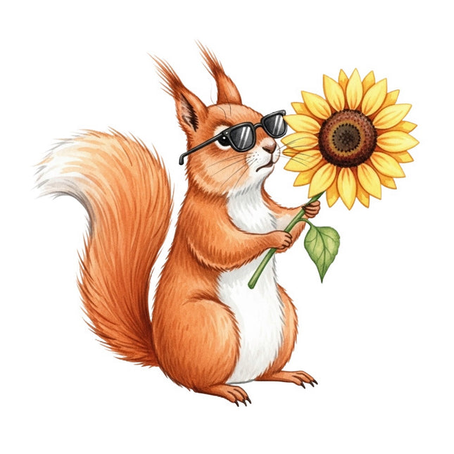 squirrel fabric panel