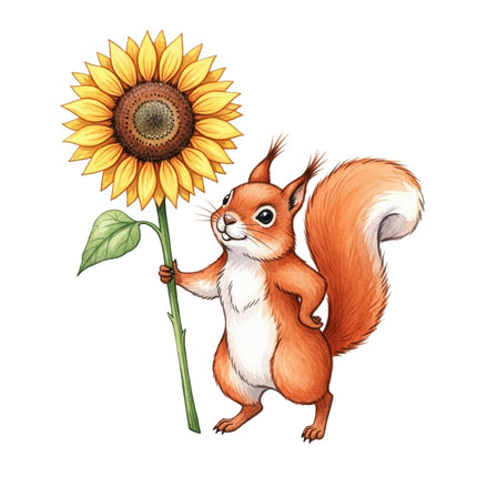 squirrel fabric panel