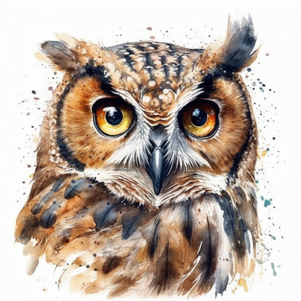 owl fabric panel