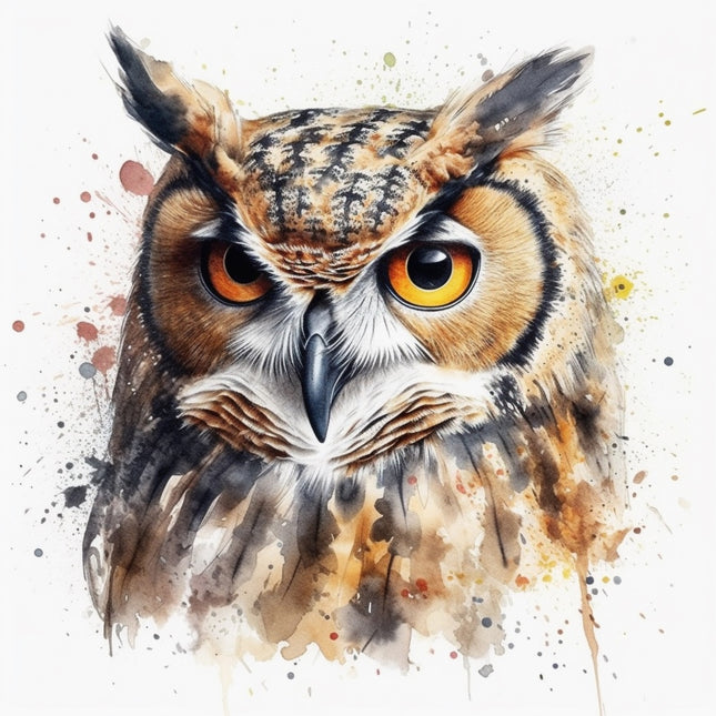 owl fabric panel