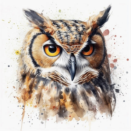 owl fabric panel