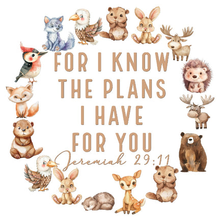 jeremiah 29:11 baby fabric panel