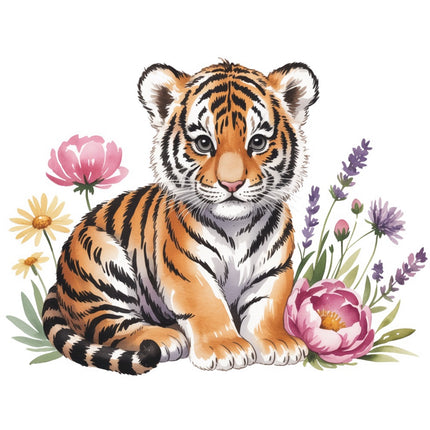 tiger fabric panel