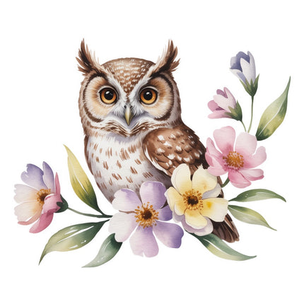 owl fabric panel