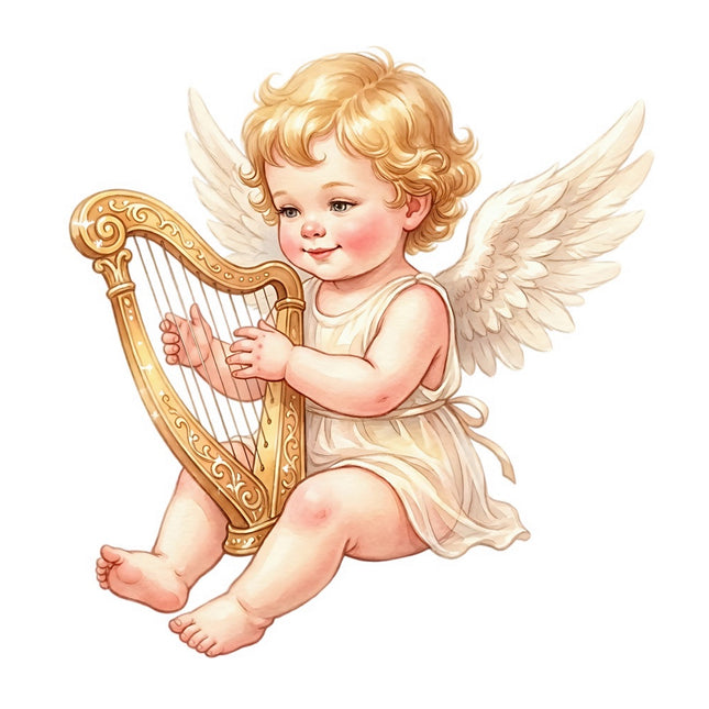 Angel 100% Cotton Fabric Panel Block Quilt Square FLIP-AQ8039
