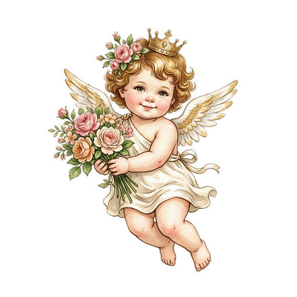cherub fabric panel