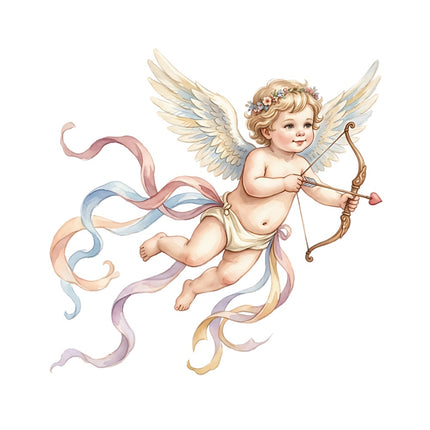 cherub fabric panel