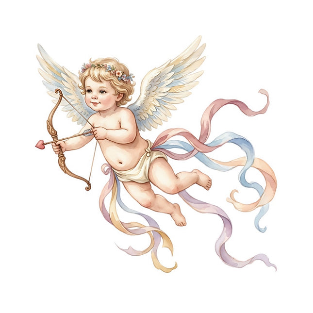 angel cupid fabric panel