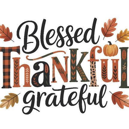 thankful fabric panel