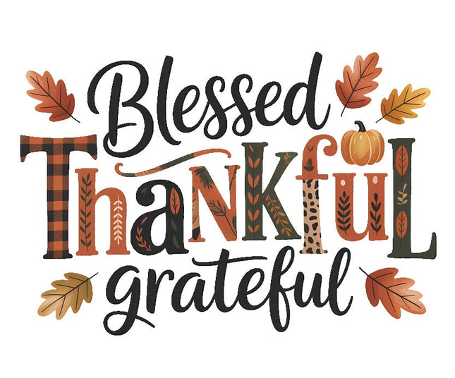 thankful fabric panel