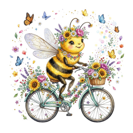 floral bee quilt block