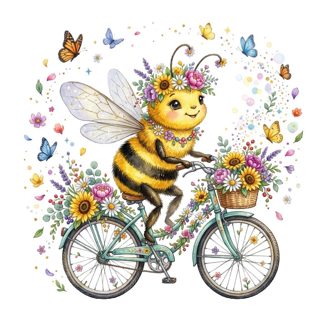 floral bee quilt block