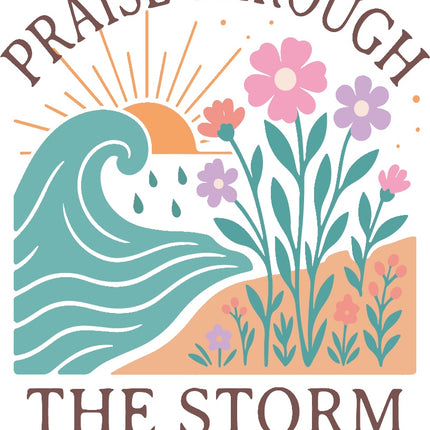 Psalm 34:1 Faith 100% Cotton Fabric Panel Block AR135