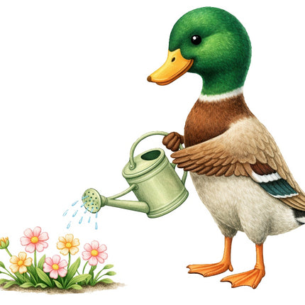 Duck 100% Cotton Fabric Panel Block Quilt Square AR159