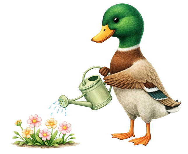 Duck 100% Cotton Fabric Panel Block Quilt Square AR159