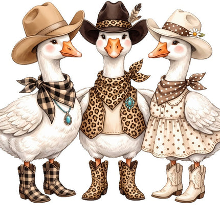 western geese fabric panel