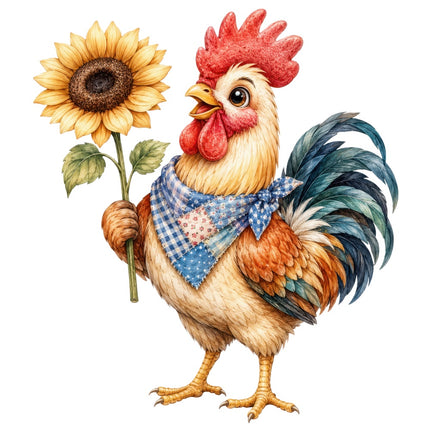 chicken fabric panel