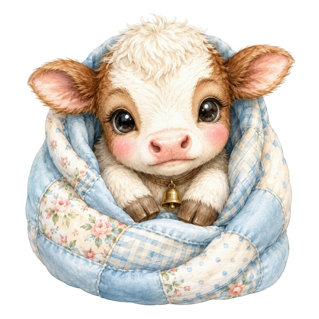 cow fabric panel