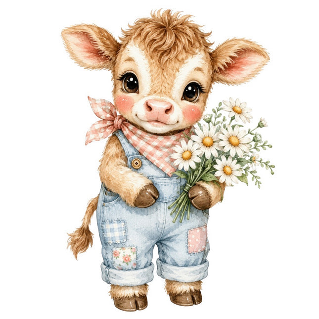 cow fabric panel