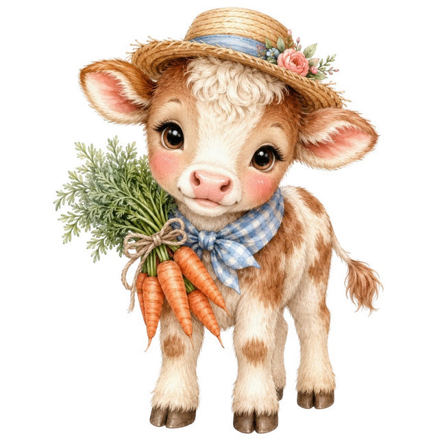 cow fabric panel