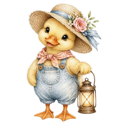 duckling fabric panel