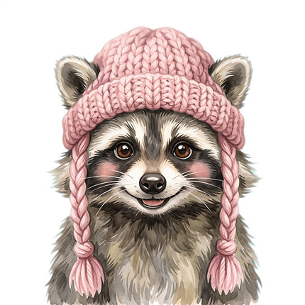 raccoon fabric panel