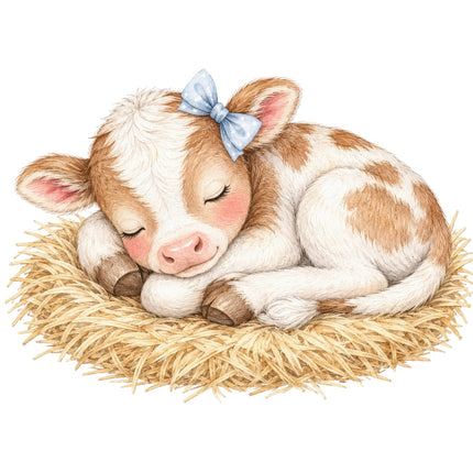cow fabric panel