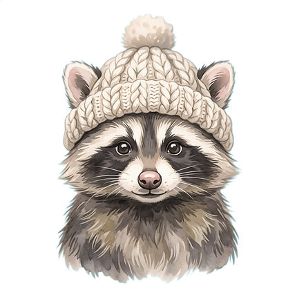 raccoon quilt square