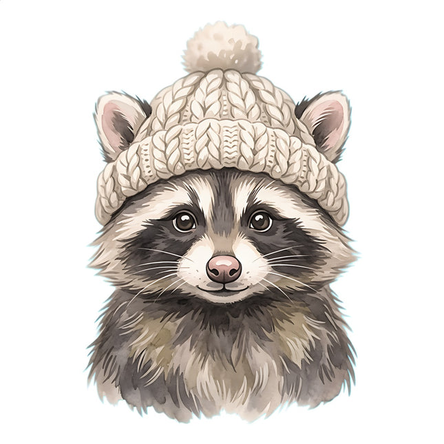 raccoon quilt square