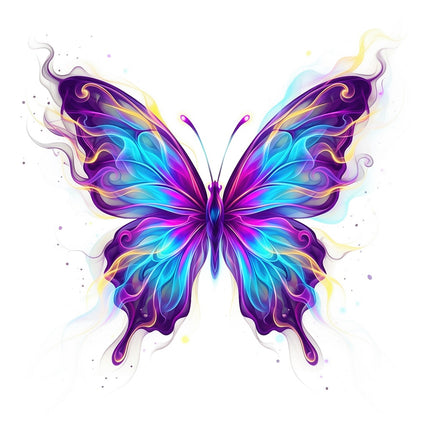 colorful butterfly quilt square