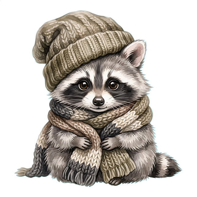 raccoon quilt square