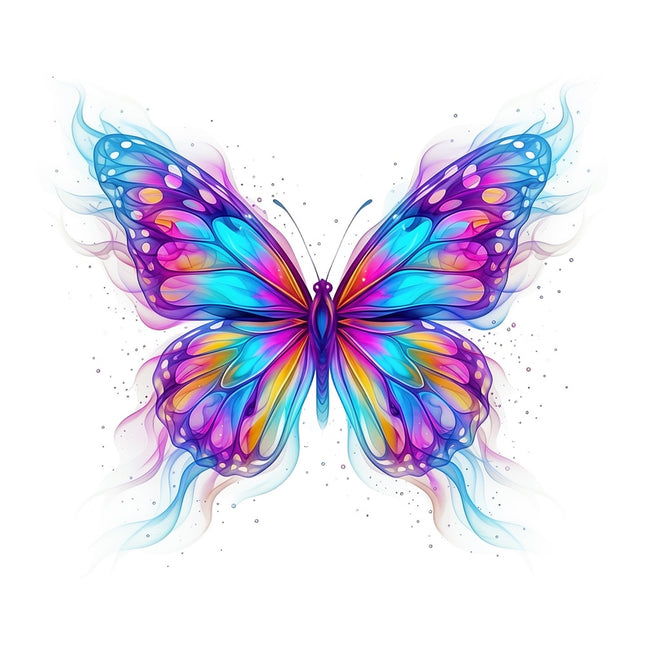 flame butterfly fabric panel
