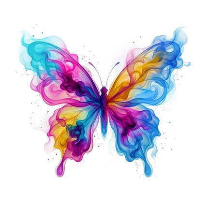 flame butterfly fabric panel