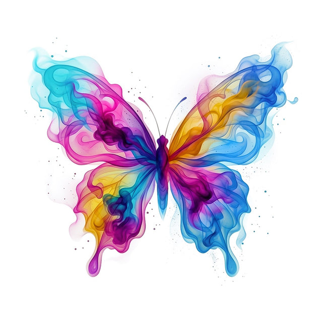 flame butterfly fabric panel