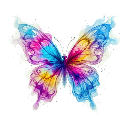 flame butterfly fabric panel