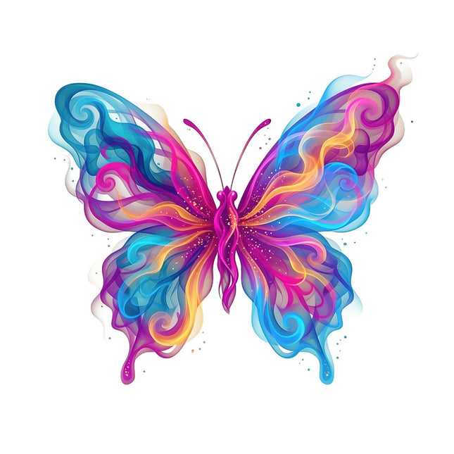 flame butterfly fabric panel