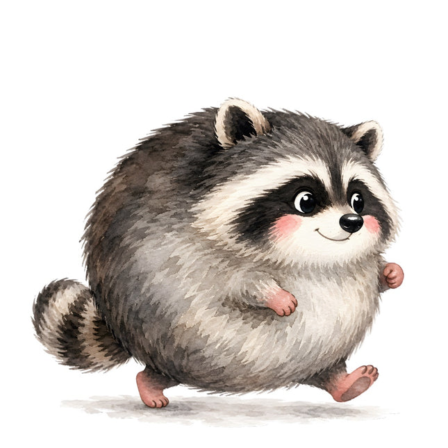 Jimothy raccoon fabric panel