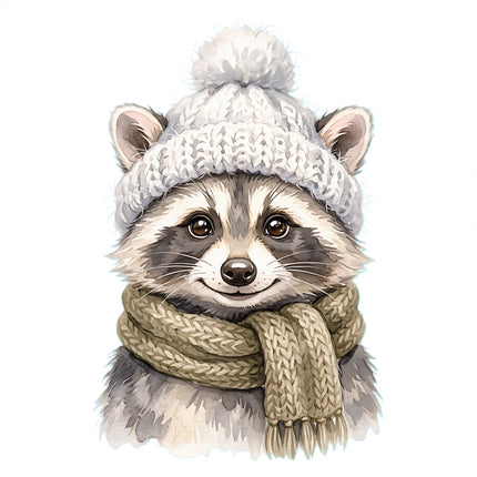 raccoon quilt square