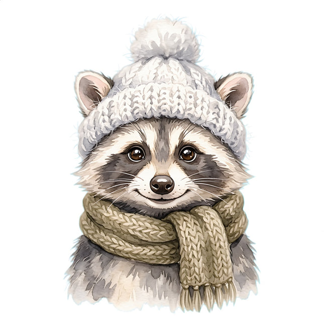 raccoon quilt square