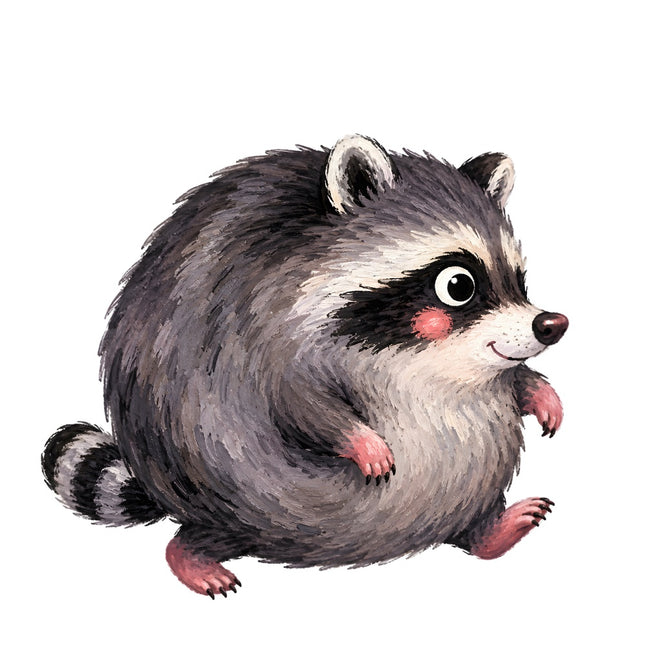 Jimothy raccoon fabric panel