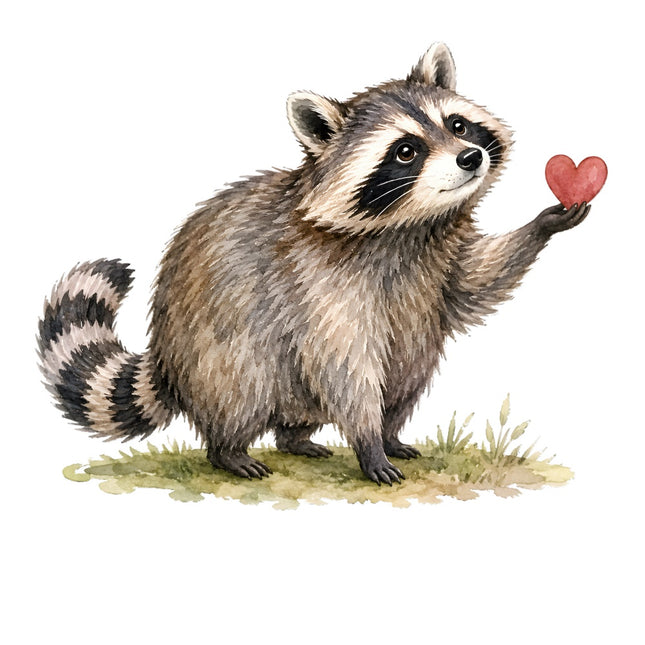 raccoon fabric panel