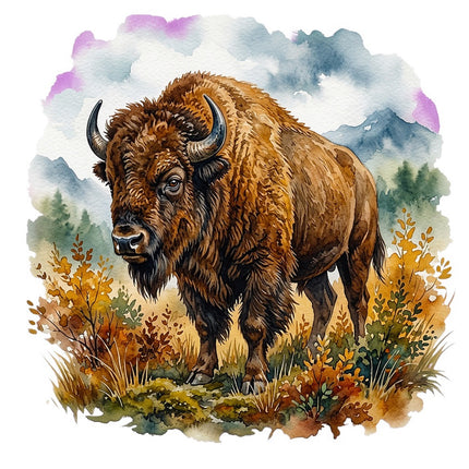 bison quilt square
